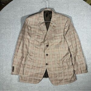 Brioni men’s 100% cashmere brown suit blazer jacket